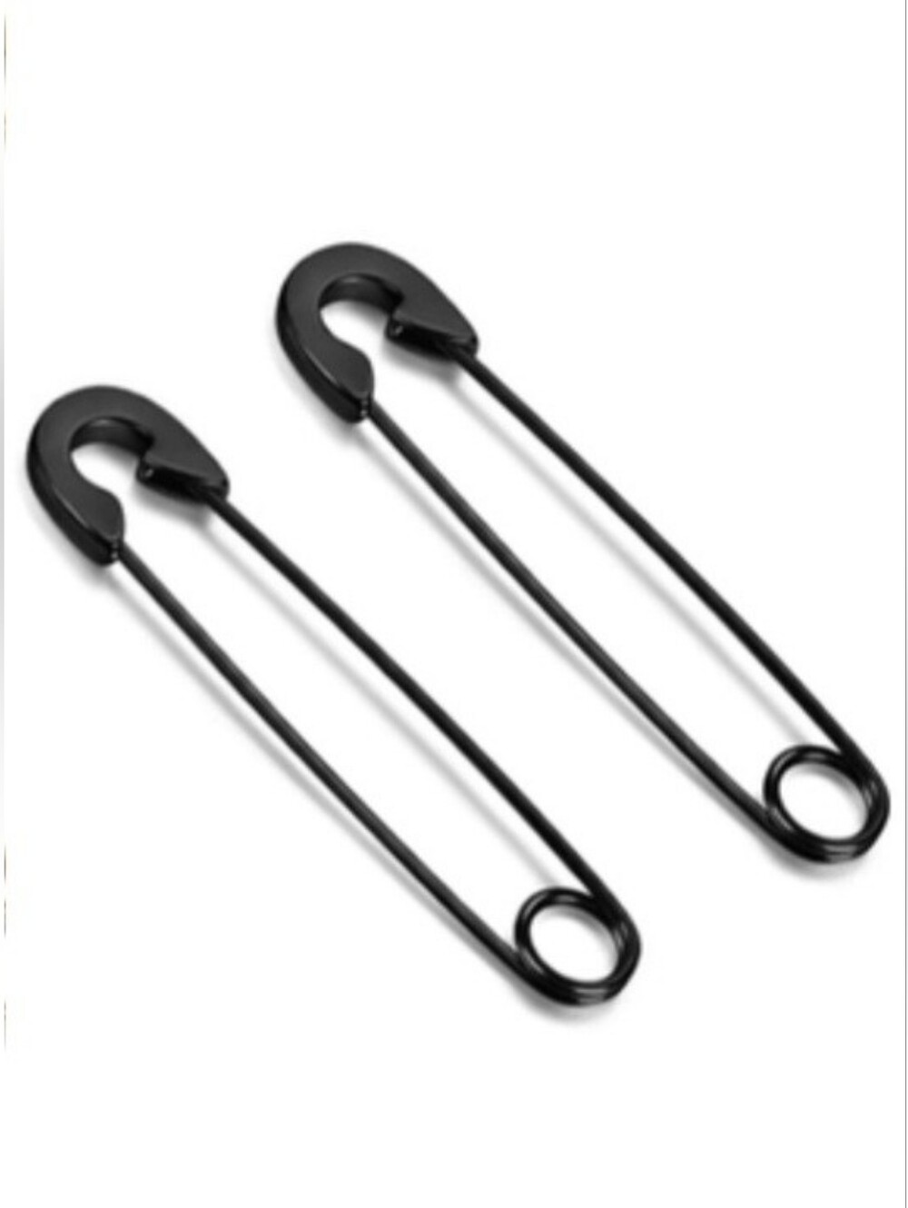 Safety Pin Stainless Steel 20G Hypoallergenic Hoop Earrings